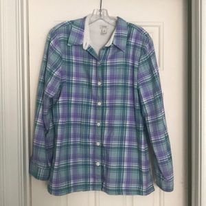 L.L. Bean fleece lined flannel